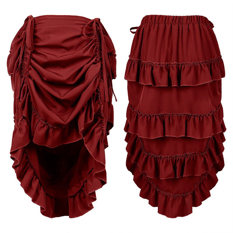 Steampunk Victorian Pleated Co - Skirts ulasan dan harga