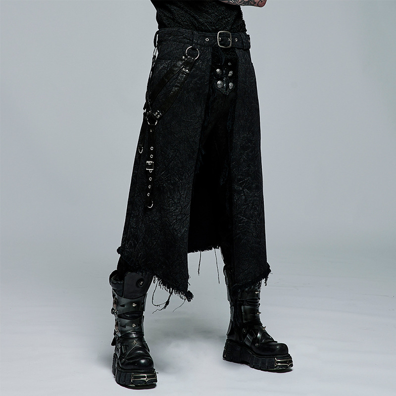 Men Gothic Jacquard Asymmetry  - Skirts ulasan dan harga