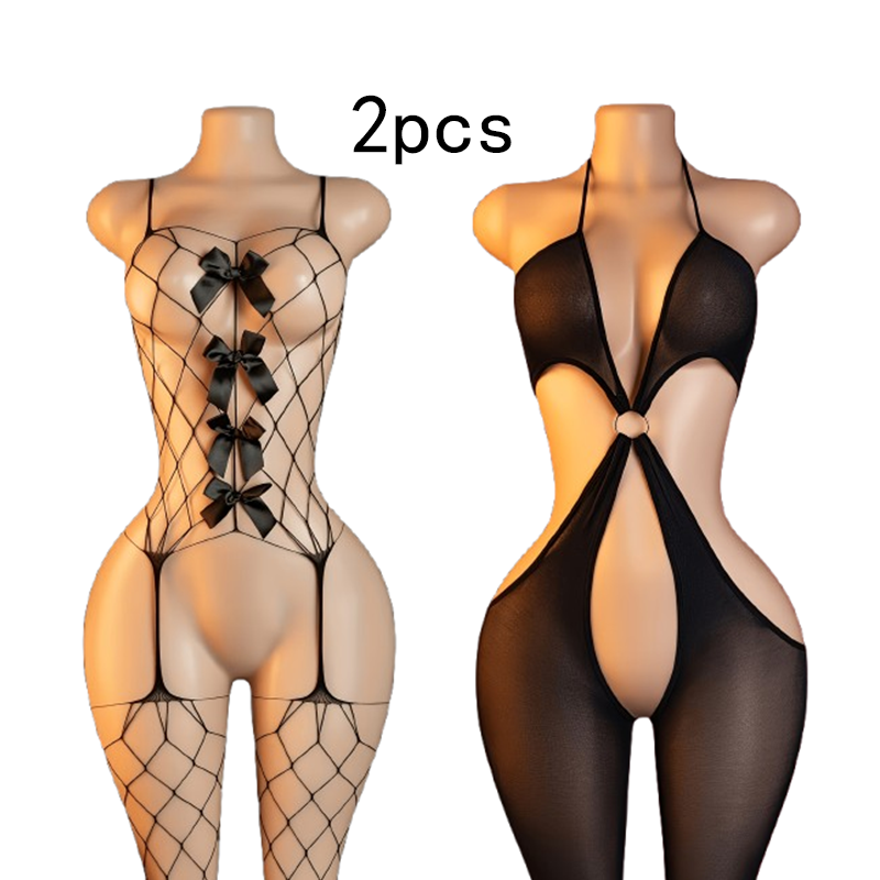2-Piece Set – Sexy Cut-out Fis - Lingerie ulasan dan harga