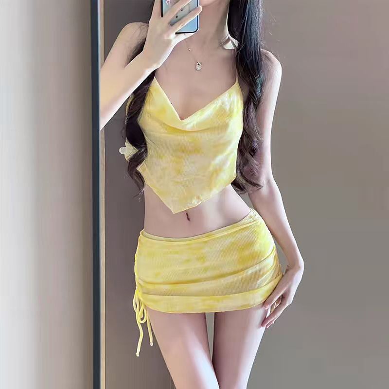 Summer Women Macaron Tie Dye B - Swimwear ulasan dan harga