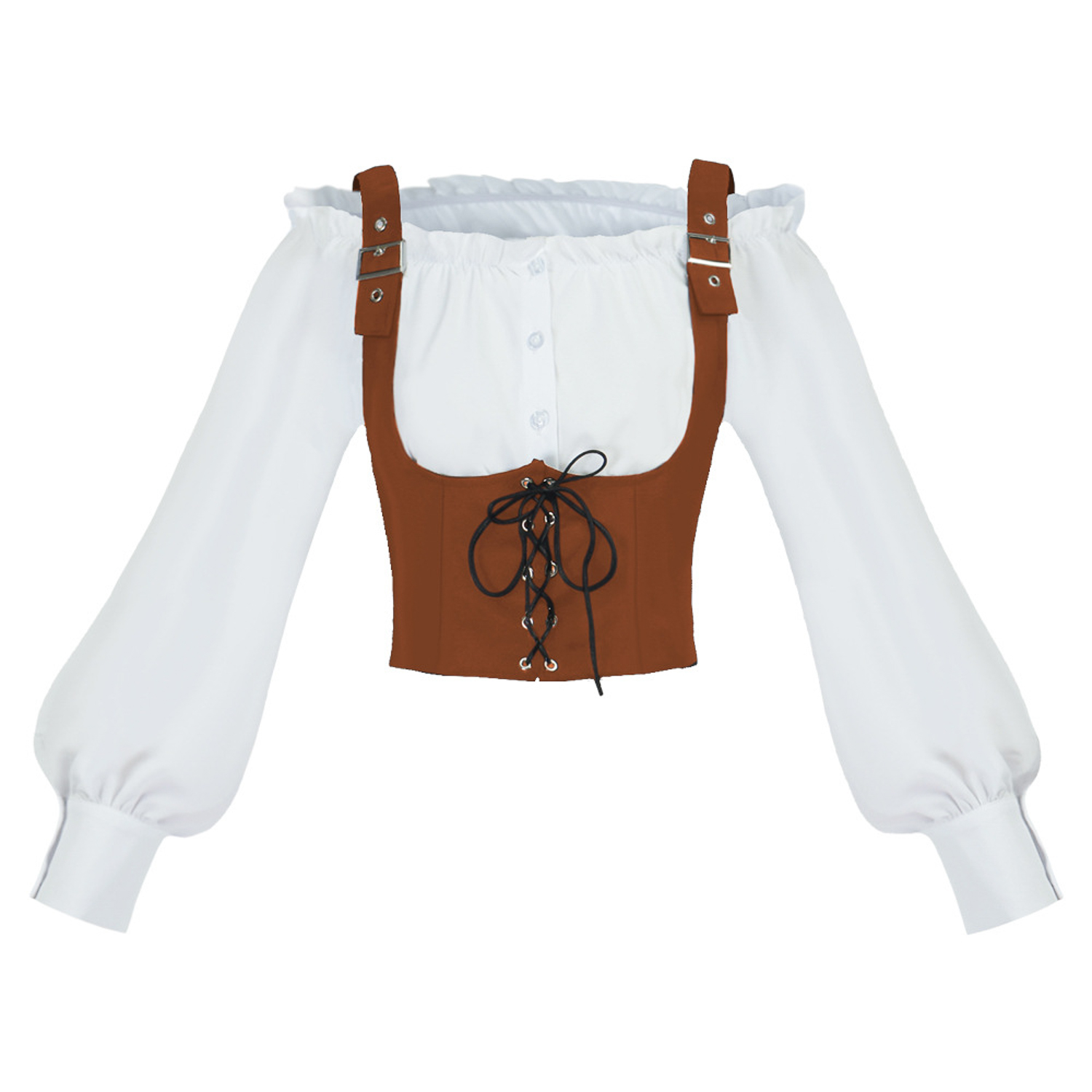 Renaissance 2 Piece Costume Se - Blouses ulasan dan harga