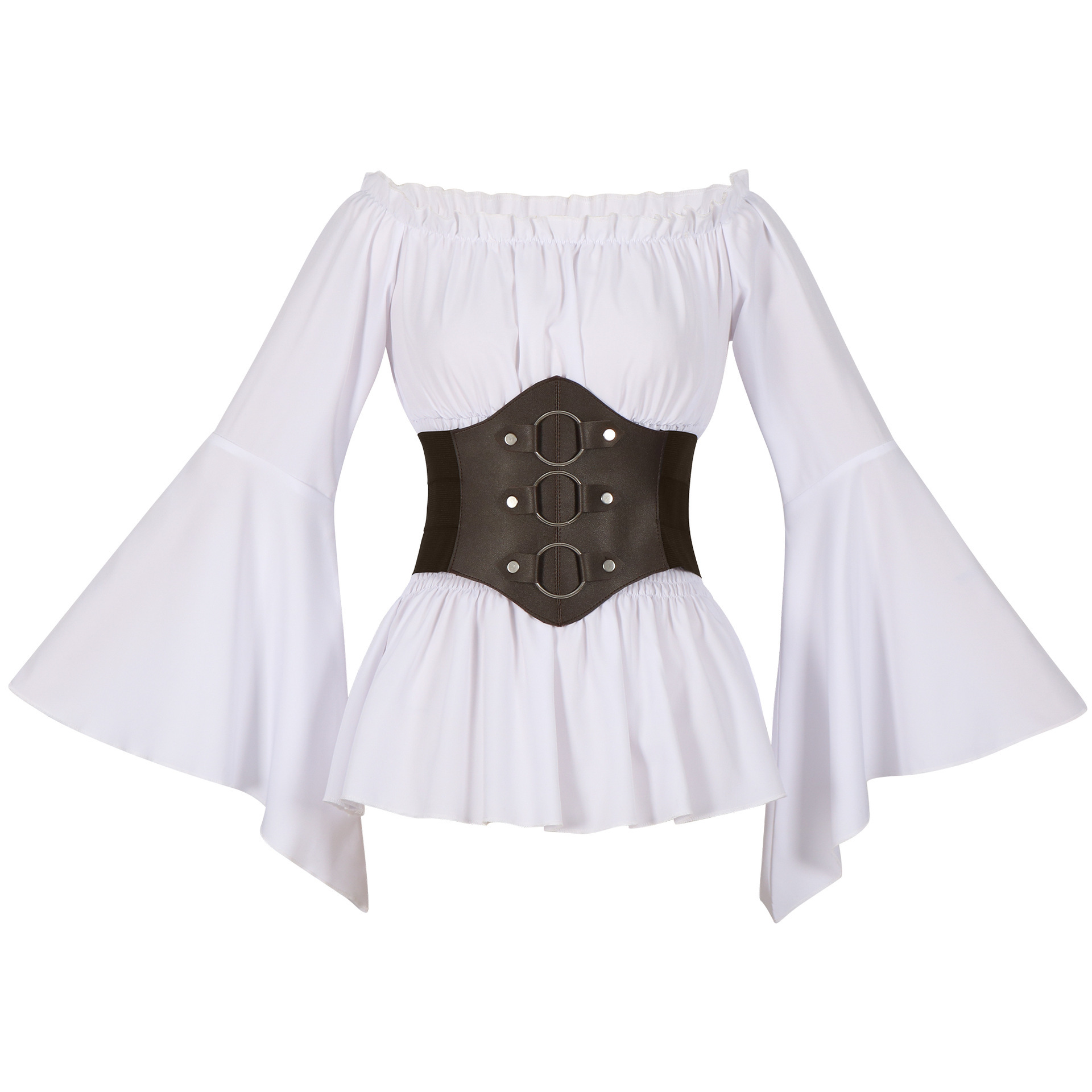 Medieval Victorian Pirate Shir - Tops ulasan dan harga