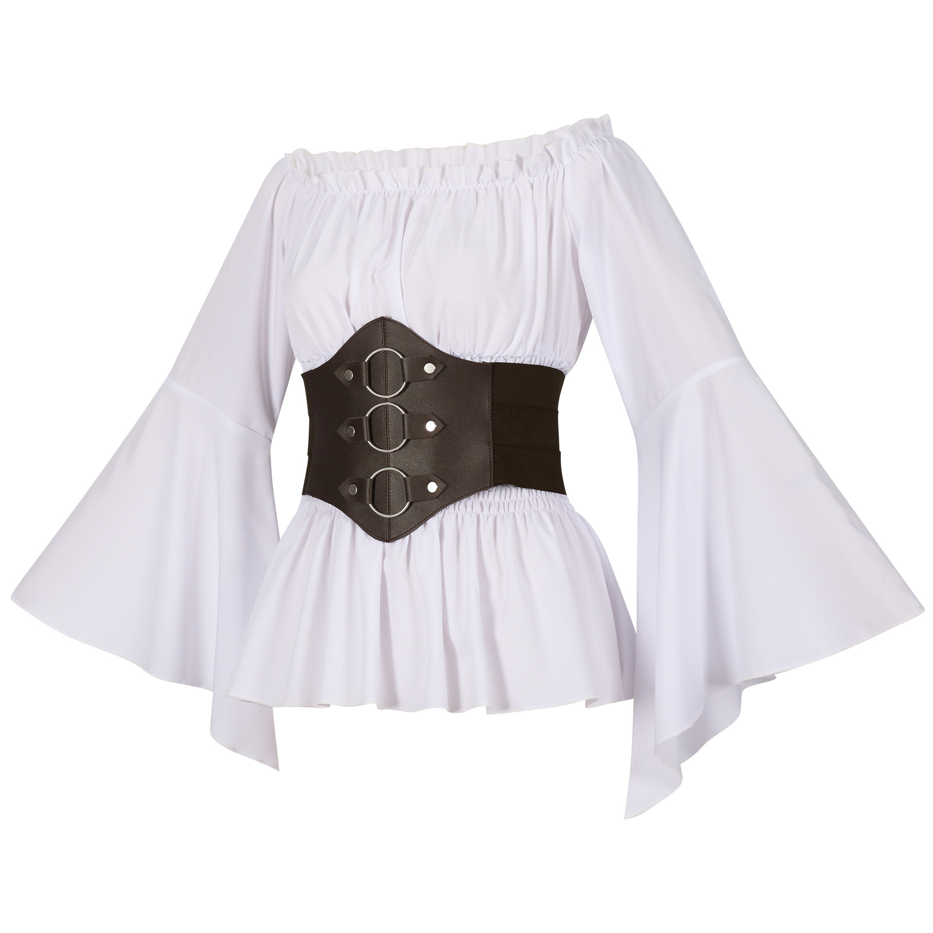Medieval Victorian Pirate Shir - Tops ulasan dan harga