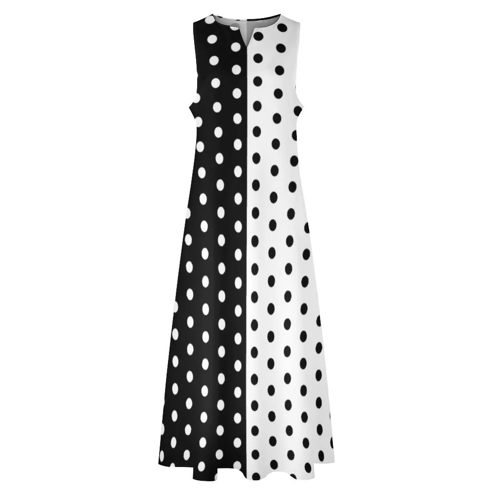 Retro Two Tone Dress Spring Bl - Boho Summer Beach Maxi Dress ulasan dan harga